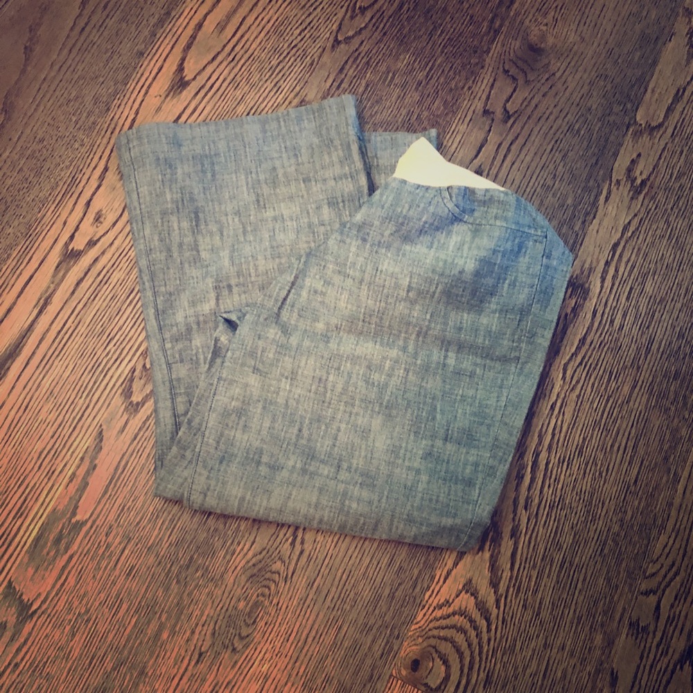 A Pea in the Pod Chambray Jean Maternity Pants 32